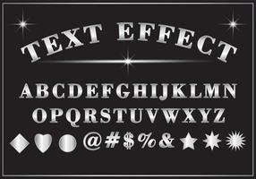 icon set text and shape with silver color vector