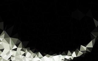 Dark Black vector abstract mosaic pattern.