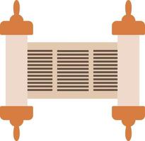 Scroll flat design icon vector