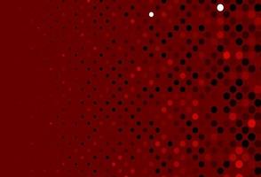 Dark Red vector texture with disks.