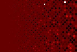 Dark Red vector texture with disks.