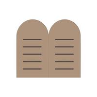 Tablets of the Law icon in flat design vector