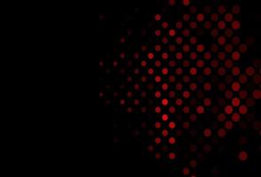 Dark Red vector backdrop with dots.