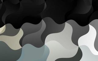 Dark Black vector background with bubble shapes.