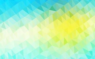 Light Blue, Yellow vector blurry triangle template.