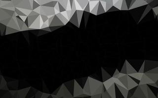 Dark Black vector shining triangular template.