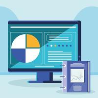 digital financial management vector
