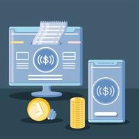 digital payment solutions vector