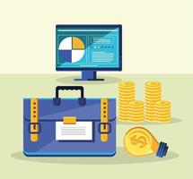 business finance and economy vector