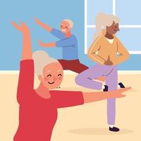 group older people vector