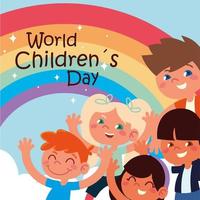 world childrens day vector