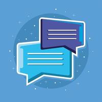 message speech bubble vector