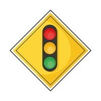 traffic light signal vector