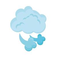 clouds and wind vector
