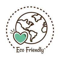 eco friendly product label vector