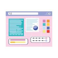 webpage design template vector