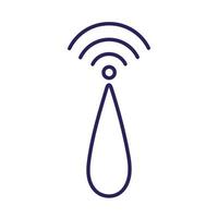 señal de ondas wifi vector