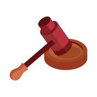 law judge gavel vector