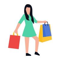 Teenager Shopping Concepts vector