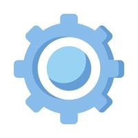 Isolated gear icon vector