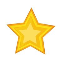 Isolated star icon vector
