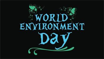 creative fonts world environment day creative vector