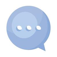 lilac speech bubble vector