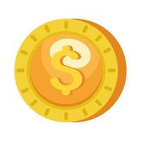 coin money dollar vector