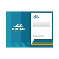 carpeta de identidad oceánica vector