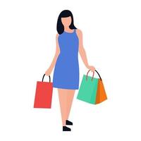 Shopping Bags Concepts vector