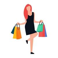 Shopping Excitement Concepts vector