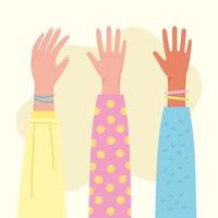 Human hands set vector