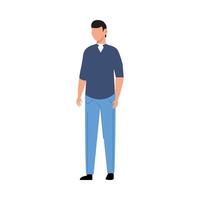 Isolated man avatar vector