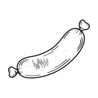 Isolated sausage icon vector