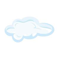 cloud shape icon vector