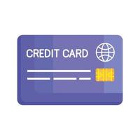 credit card icon vector