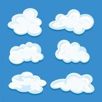 Sky clouds collection vector