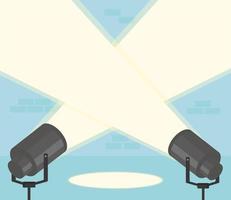 two theater lamps vector