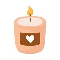 Candle with flame vector
