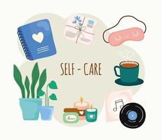 Self care symbol group vector