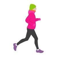 Trendy Jogging Concepts vector