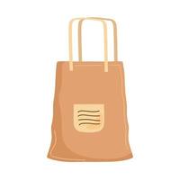 Market bag icon vector