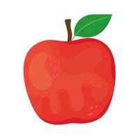 fruta de manzana aislada vector