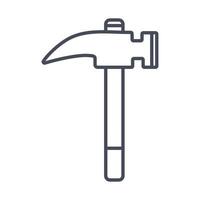 construction hammer icon vector