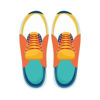 tennis shoes sport vector