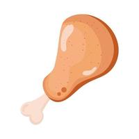 thighs chicken icon vector