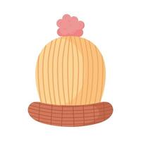 woolen knit hat vector