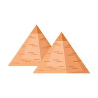 egiptian pyramids landmark vector