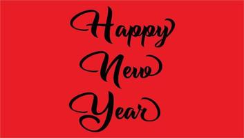 happy new year Hand Lettering png design vector