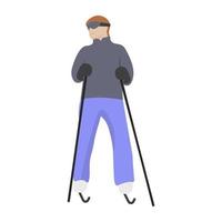 Trendy Skiing Concepts vector